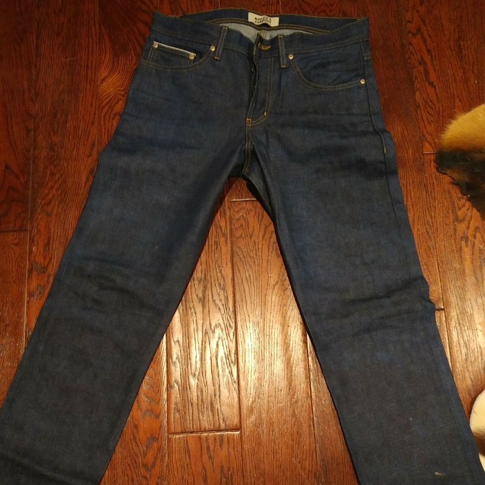 Naked & Famous Kasuri selvedge jeans